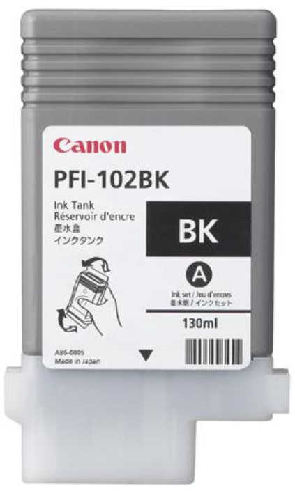 Cartuș cu cerneală Canon PFI-102, pentru imagePROGRAF iPF500/700, negru