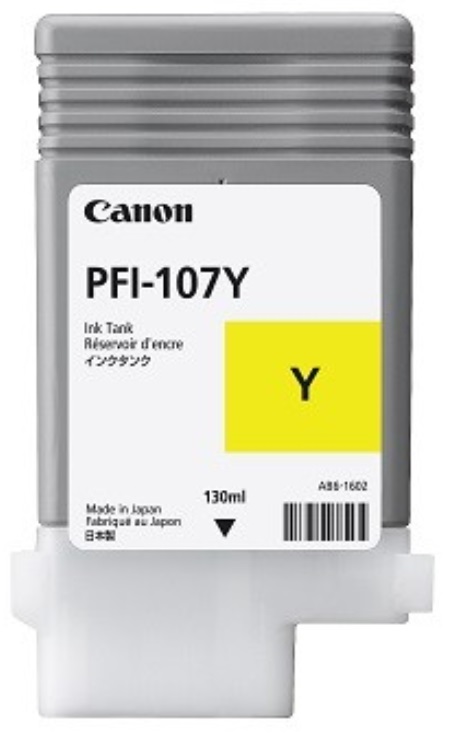 Cartuș cu cerneală Canon PFI-107, pentru iPF680/685/780/785, galben