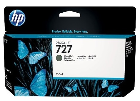 Cartuș de cerneală HP - 727, pentru Designjet t1500/t2500/t2530, Matte Black