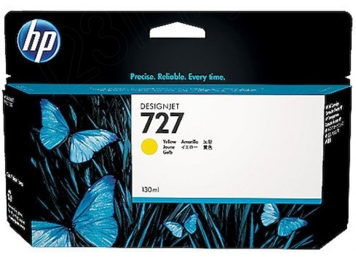 Cartuș de cerneală HP - 727, pentru Designjet t1500/t2500/t2530/t920, Yellow