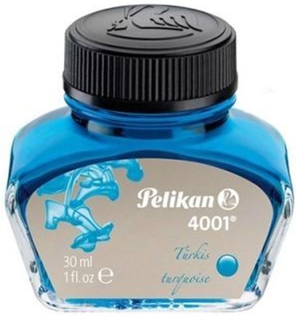 Calimara cu cerneala Pelikan - turcoaz, 30 ml