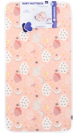 Saltea Kikka Boo - Fantasia, 60 x 120 x 9 cm, Clouds Peach