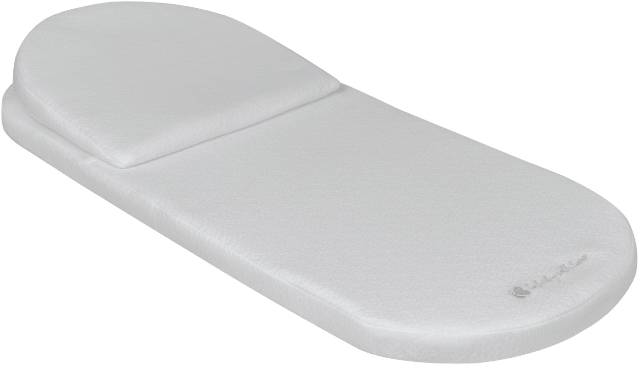 KikkaBoo saltea pentru pătuț nou-născut cu pernă - Airknit Grey, 75 x 30 cm