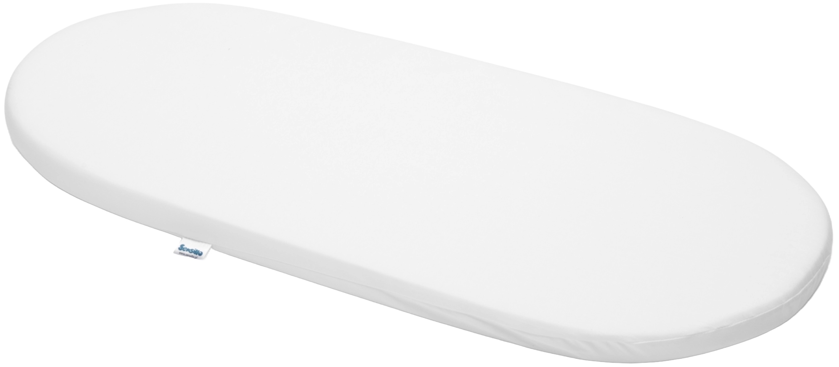 Saltea pentru cărucior Sensillo - Classic, 75 x 35 cm, alb