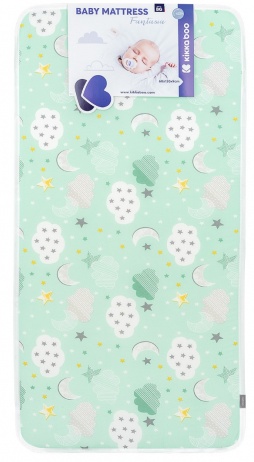 Saltea Kikka Boo - Fantasia, 60 x 120 x 9 cm, Clouds Mint