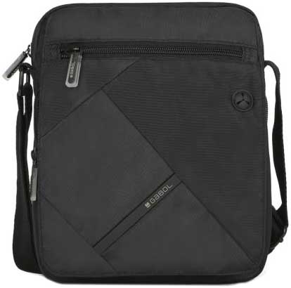 Geantă de umăr Gabol Twist Eco pentru bărbați - Negru, 23 cm