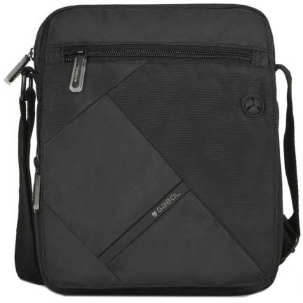 Geantă de umăr Gabol Twist Eco pentru bărbați - negru, 26 cm