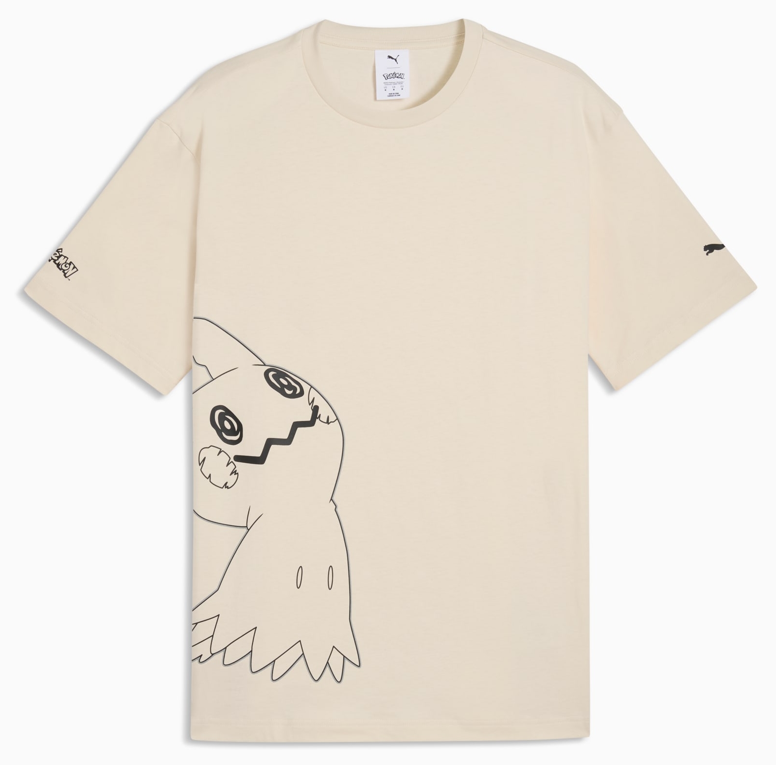 Tricou pentru bărbați Puma - Pokemon Mimikyu, mărimea L, bej