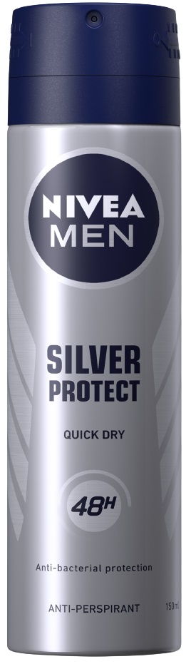 Nivea Men Spray deodorant Silver Protect, 150 ml