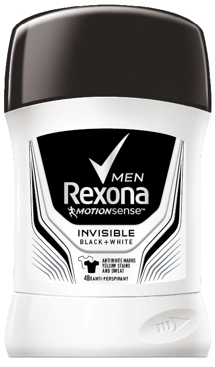 Rexona Men Stick antiperspirant Black & White, 50 ml