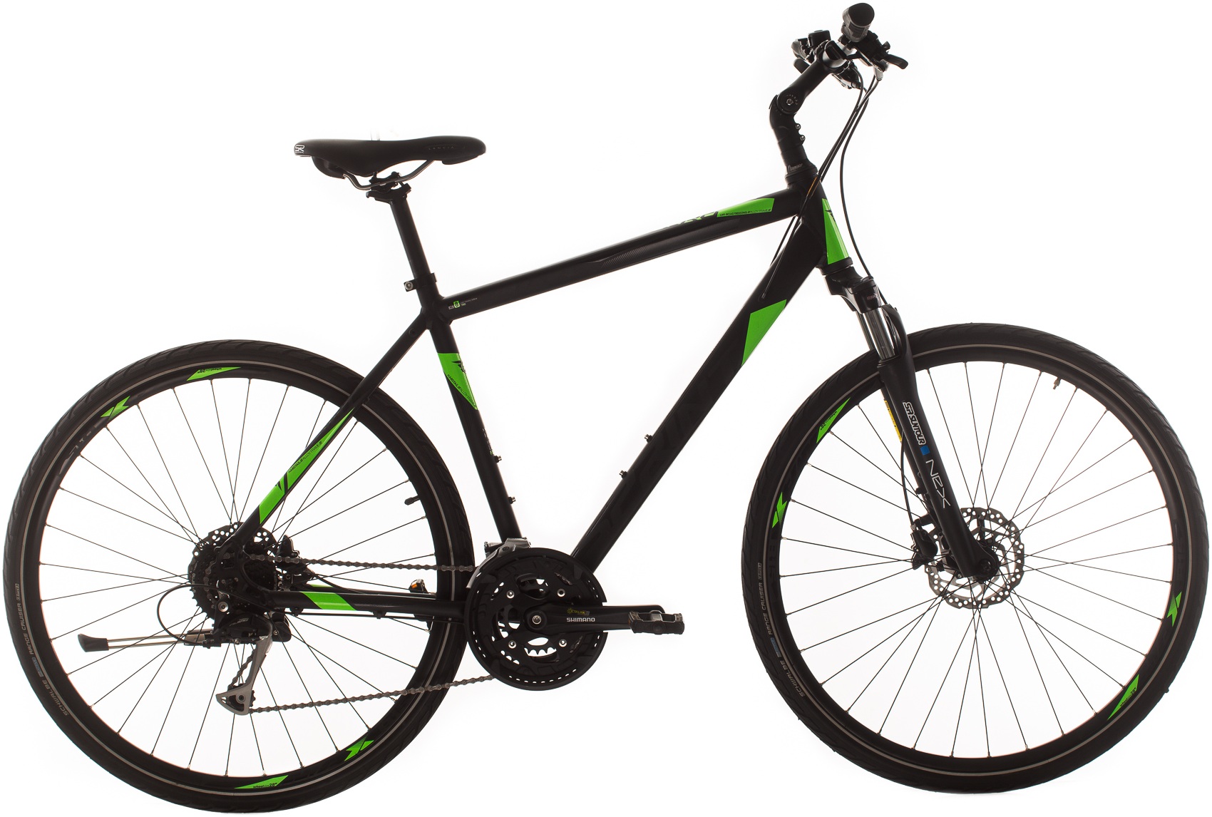 Bicicletă de trekking pentru bărbați SPRINT - Sintero Plus Man, 28", 560 mm, negru/verde