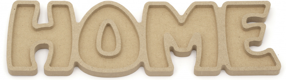MDF inscripție decorativă Em Art - Home, 235 x 70 x 10 mm