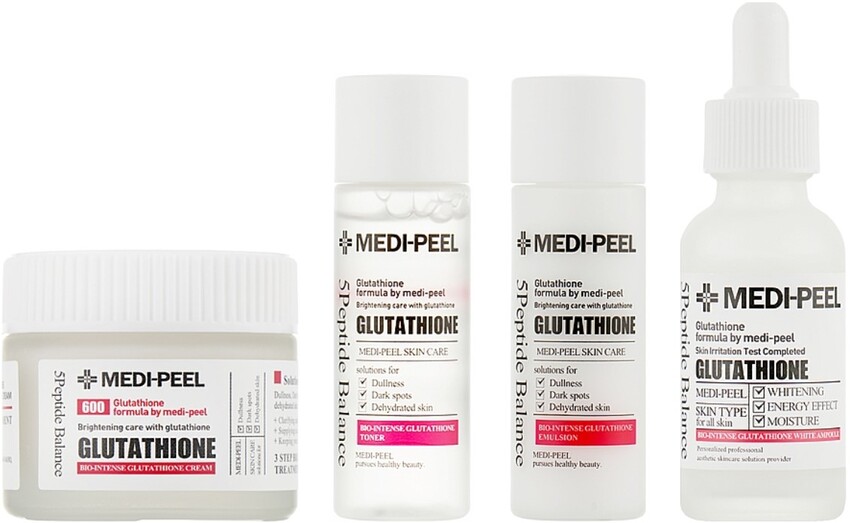 Medi-Peel Bio-Intense Kit de albire a pielii Glutathione Multi Care, 4 buc