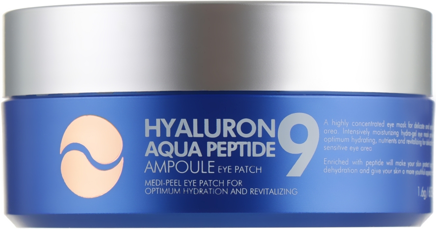Medi-Peel Peptide 9 Plasturi pentru ochi Hyaluron Aqua, 30 x 2 buc