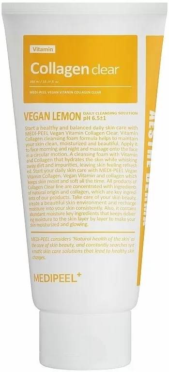 Medi-Peel Spumă de curățare facială vegană Vitamin Collagen Clear, 300 ml