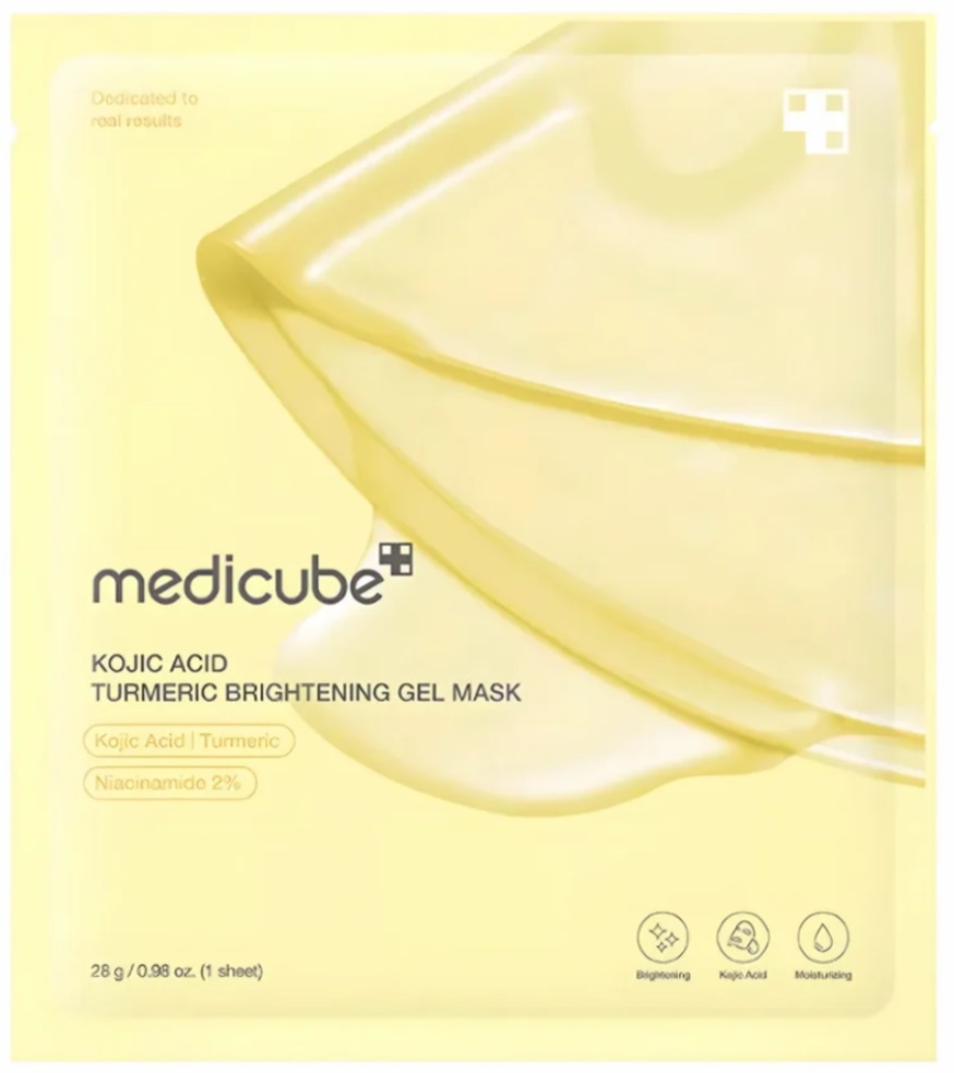 Medicube Mască facială cu gel Kojic Acid Turmeric, 28 g
