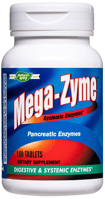 Mega-Zyme Pancreatic Enzymes, 100 tablete, Nature's Way
