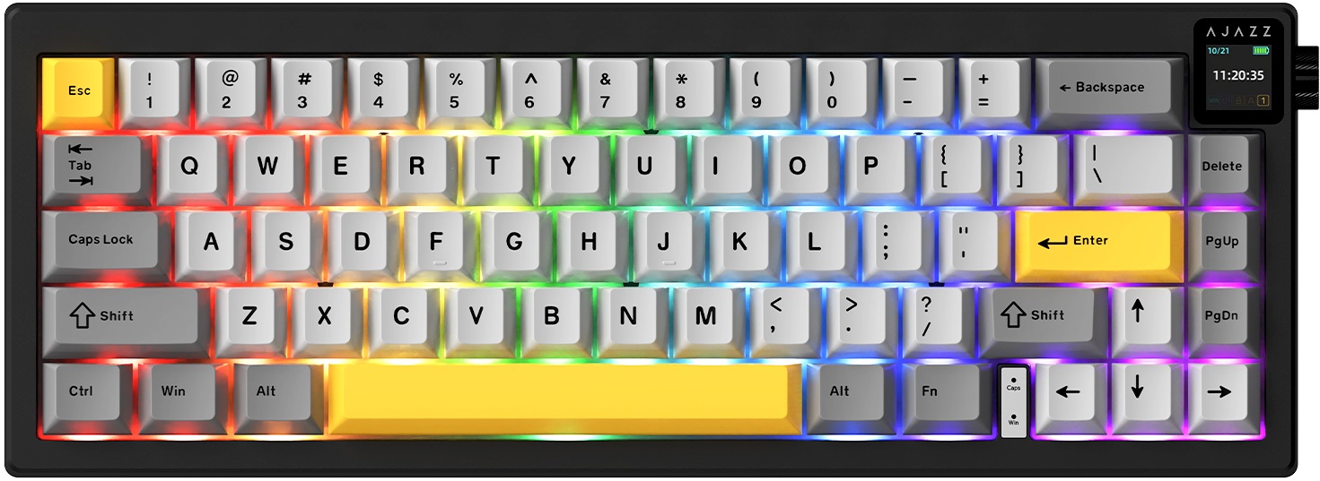 Tastatură mecanică  AJAZZ – AK650, fără fir , Dream Weaver, RGB, negru