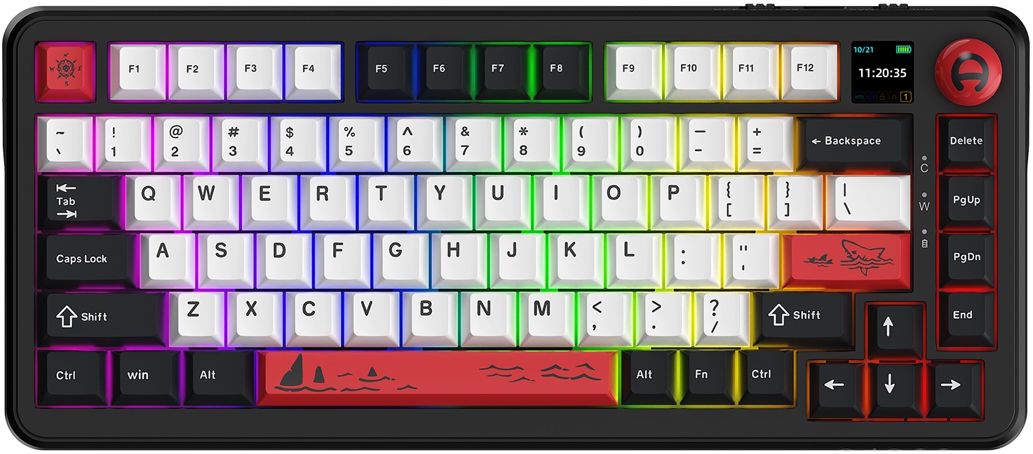 Tastatură mecanică  AJAZZ– AK820 MAX PLUS, fără fir , RGB, negru