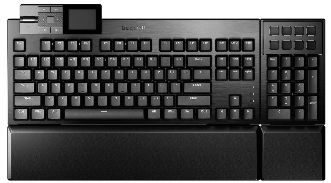 Tastatură mecanică  Be quiet! - Dark Mount, Silent Tactile, RGB, negru