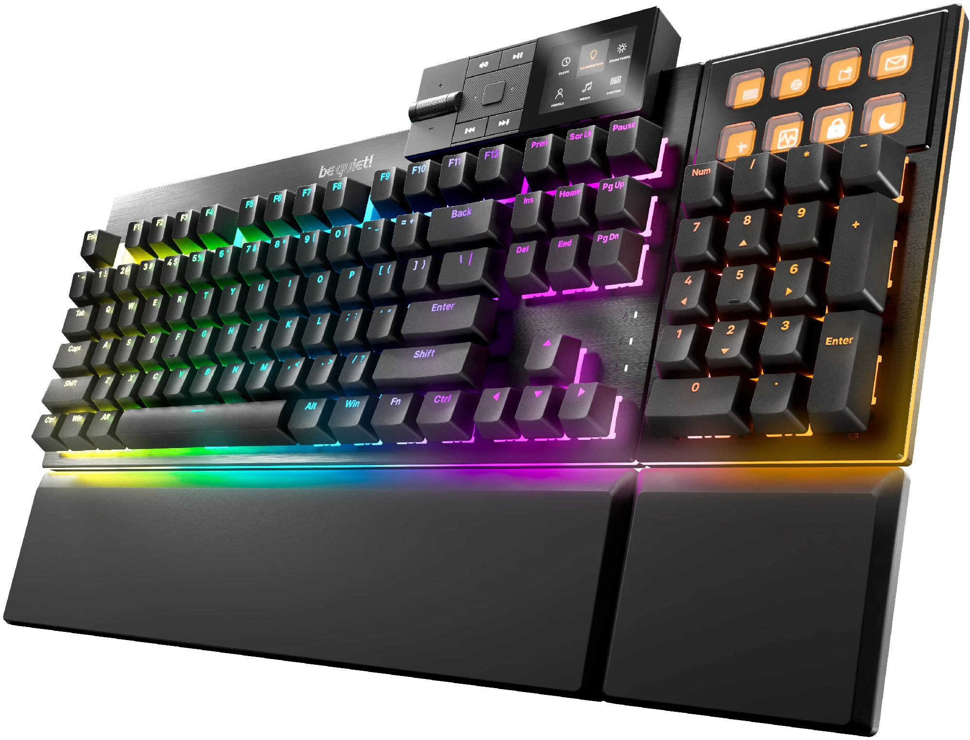 Tastatură mecanică  Be quiet! - Dark Mount, Silent Tactile, RGB, negru