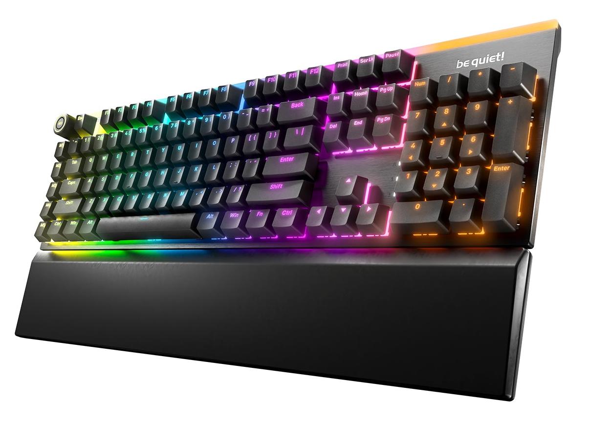 Tastatură mecanică  Be quiet! - Light Mount, Silent Tactile, RGB, negru