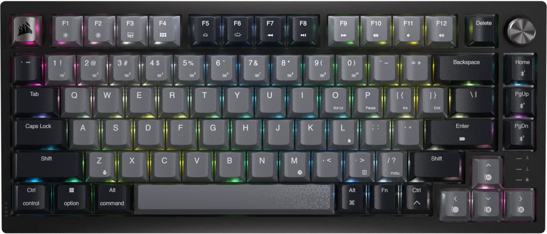 Tastatură mecanică Corsair - K65 PLUS, wireless , Linear, RGB , gri