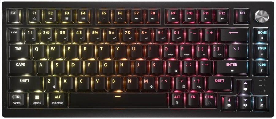 Tastatură mecanică Corsair – K65 PLUS, wireless, Tactile, RGB, negru