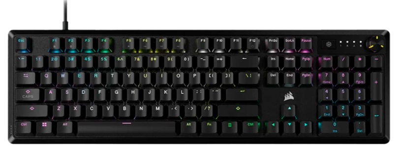 Tastatură mecanică Corsair - K70 CORE, MLX Red, RGB, neagră
