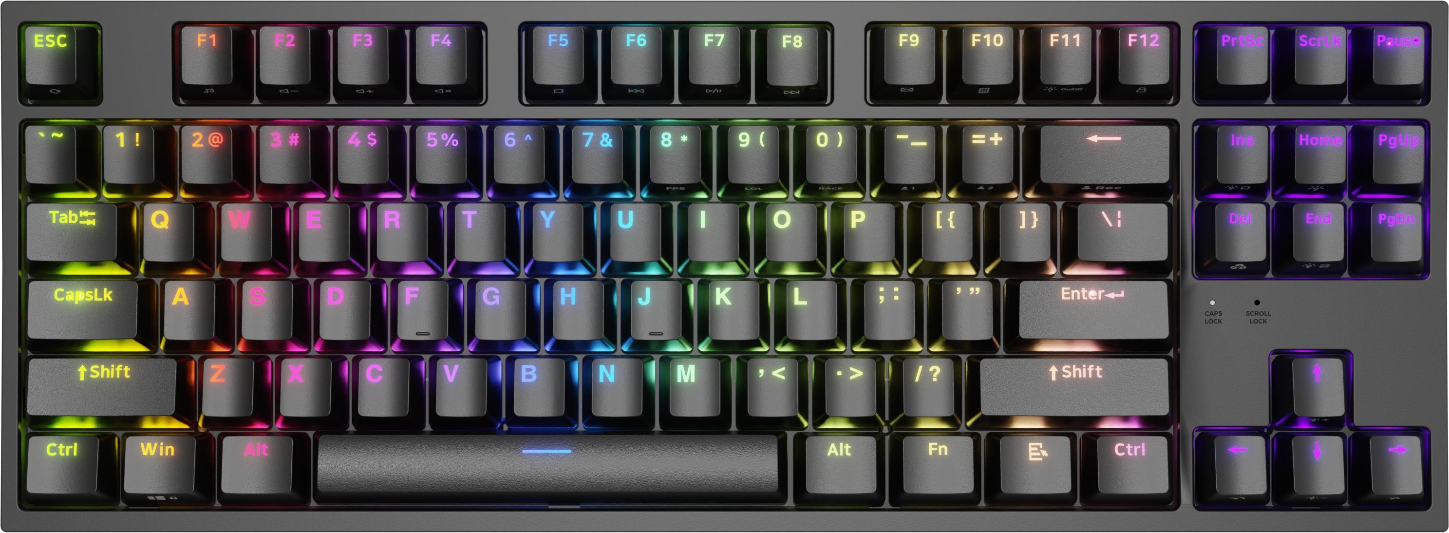 Tastatură mecanică Genesis - Thor 404 TKL, Gateron yellow pro, RGB, negru