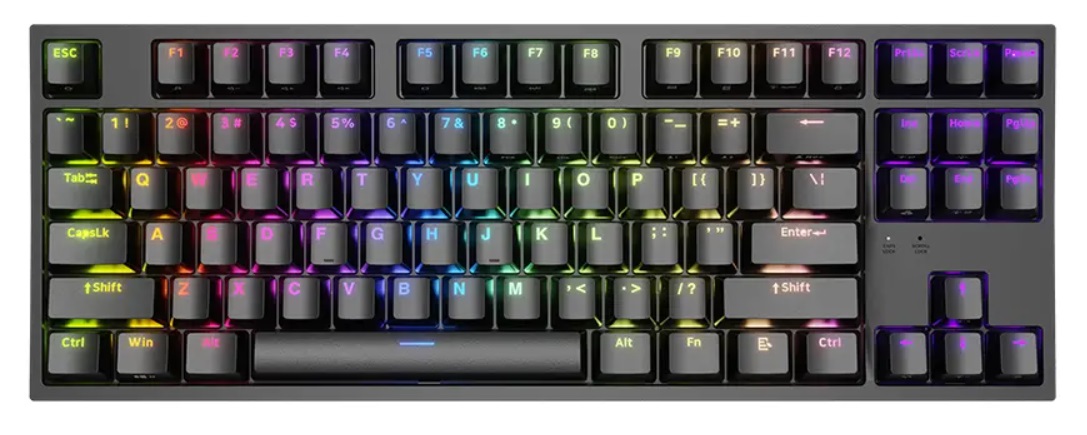 Tastatură mecanică Genesis - Thor 404 TKL, Kailh box maro, RGB, negru