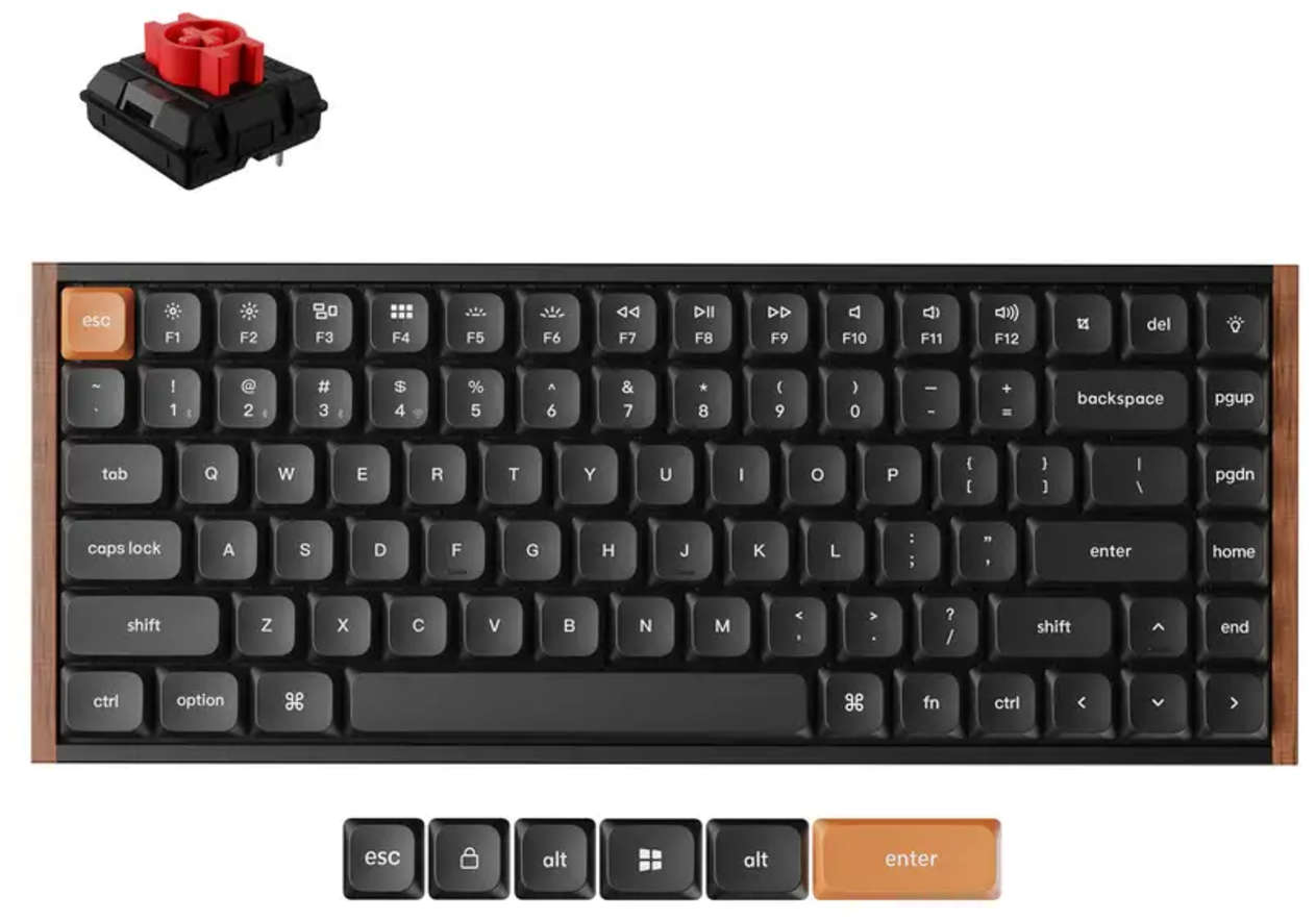 Tastatură mecanică Keychron - K3 Max SE, wireless, Milk POM Red, RGB,…