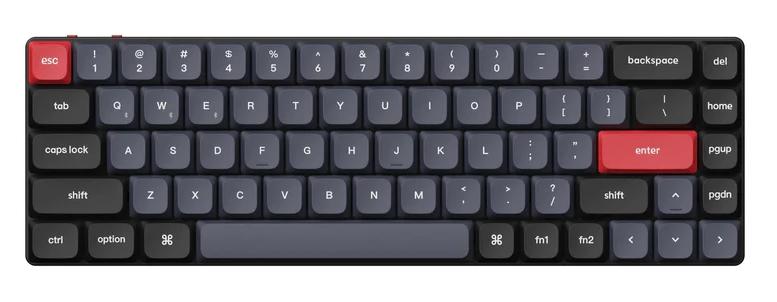 Tastatură mecanică Keychron - K7 Pro, wireless, Gateron Red Linear, RGB, neagră