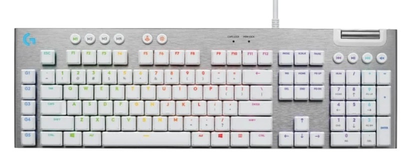 Tastatură mecanică Logitech - G815 LIGHTSYNC, Tactile, RGB, albă
