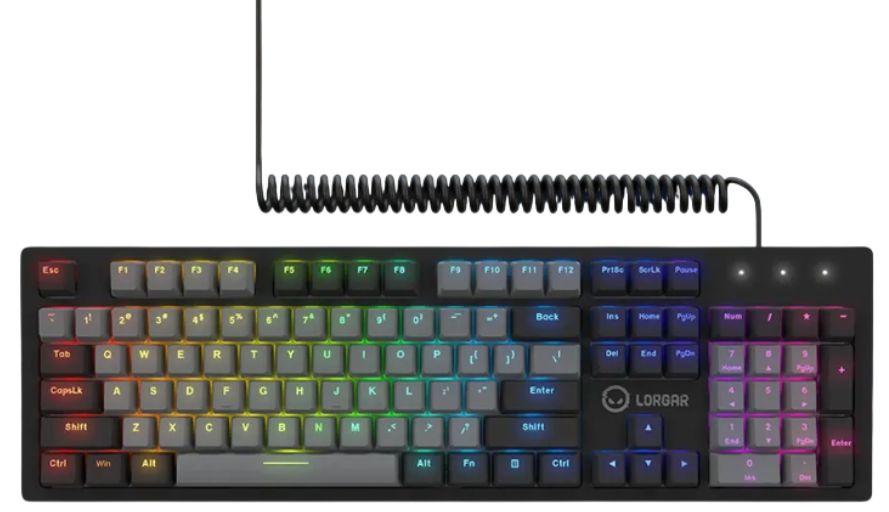 Tastatură mecanică Lorgar - Azar 514, Linear Dream, RGB, negru