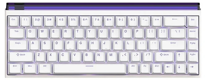 Tastatură mecanică Madlions – NANO 68, liniară, RGB, albă