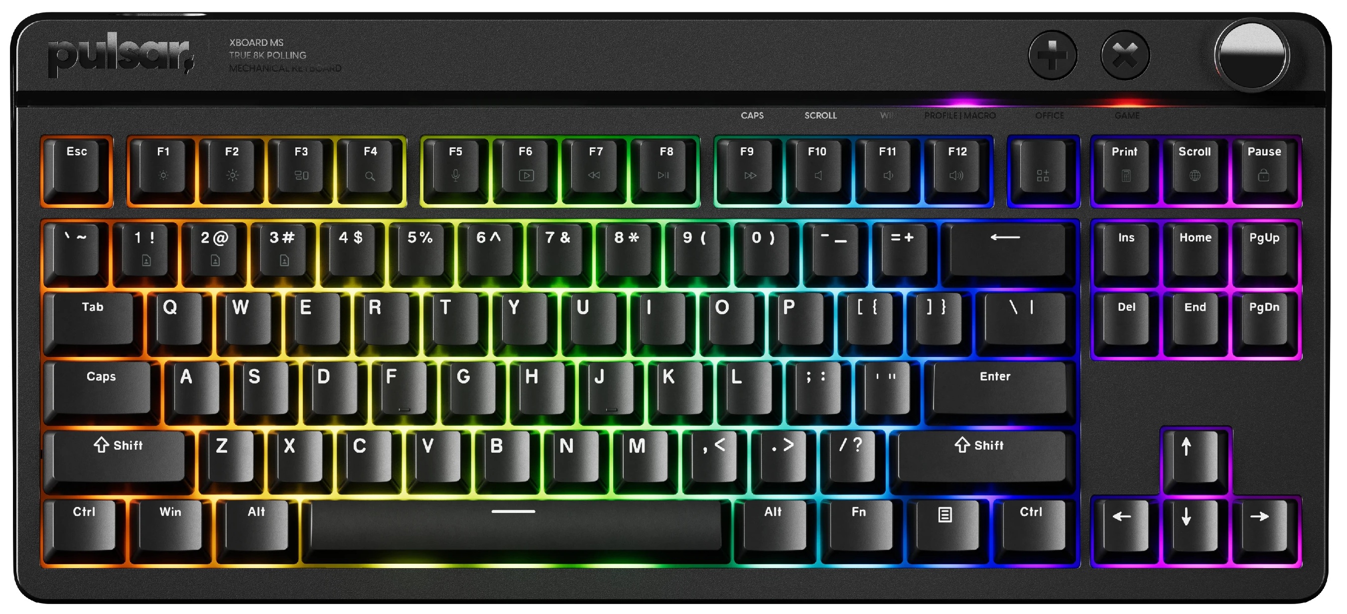 Tastatură mecanică Pulsar - Xboard MS TKL, Cherry MX2A, RGB, negru