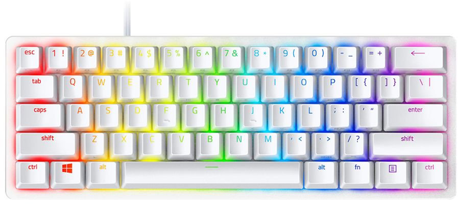 Tastatură mecanică Razer - Huntsman V3 Pro Mini, Optical, RGB, alb