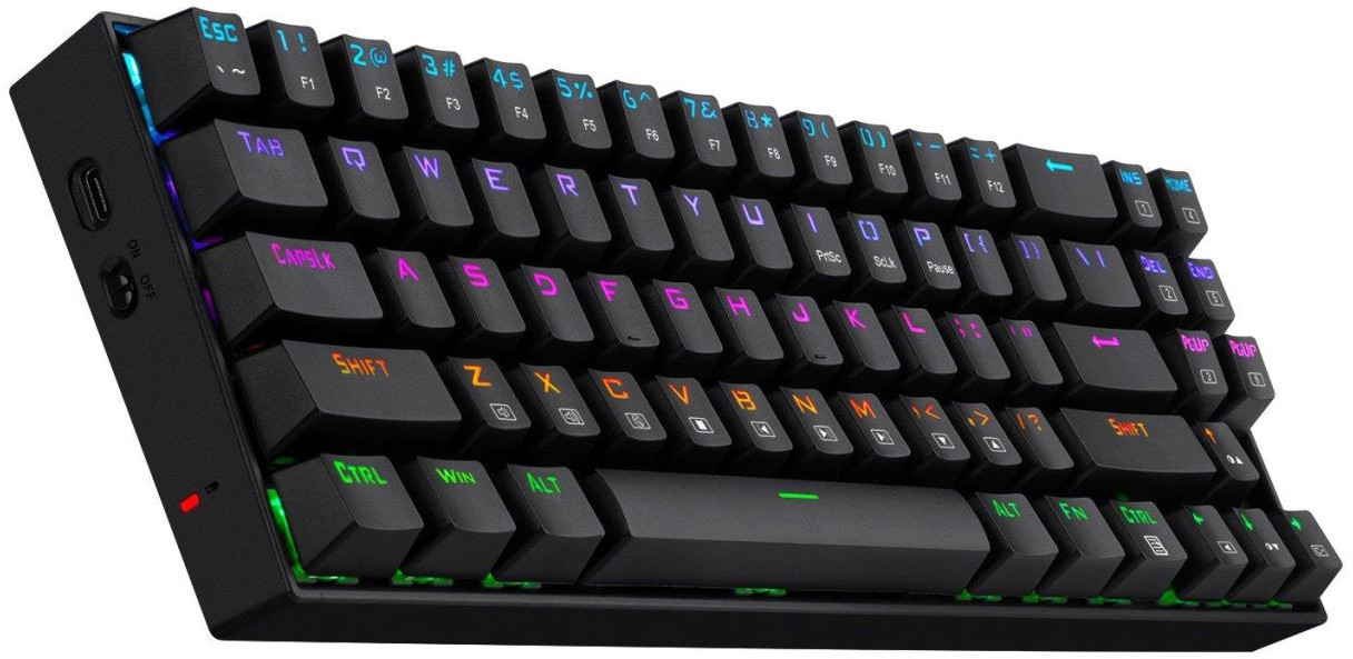 Tastatură mecanică Redragon - Deimos K599, wireless, RGB, neagră