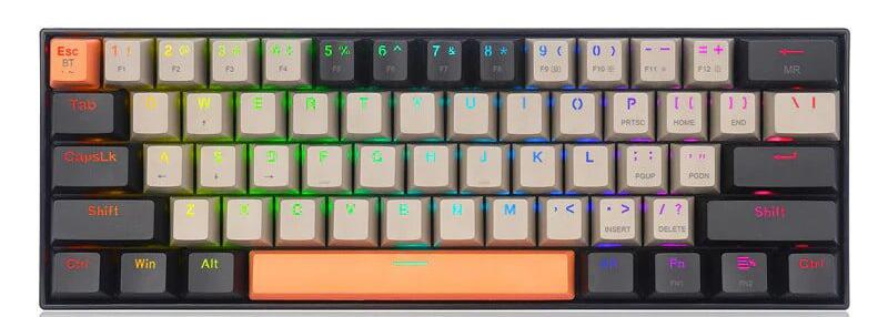 Tastatură mecanică Redragon - Draconic K530 PRO, Redragon Brown, RGB, maro