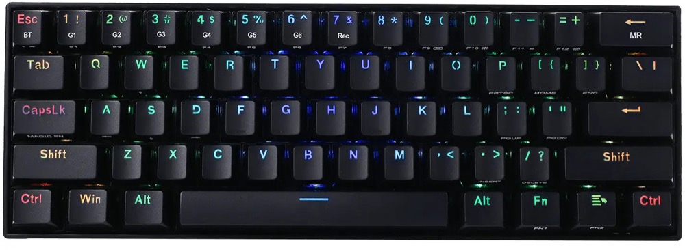 Tastatură mecanică Redragon - Draconic Pro, wireless, Brown, neagră