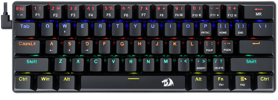 Tastatura mecanica Redragon - Jax K613-KB, brown, LED, neagra