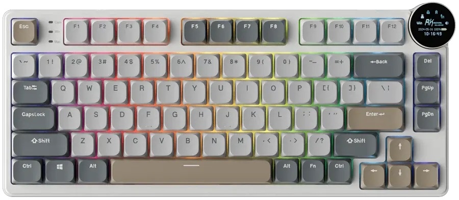 Tastatură mecanică Royal Kludge – N80, wireless, Red switch, RGB,…