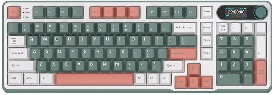 Tastatură mecanică Royal Kludge – RK-S98, fără fir, Chartreuse, RGB,…