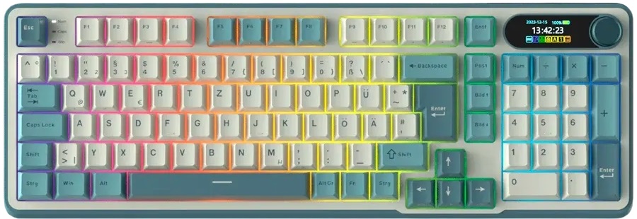 Tastatură mecanică Royal Kludge – RK-S98, fără fir , Chartreuse, RGB,…