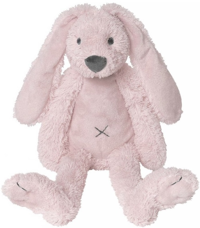 Jucarie moale Happy Horse - Iepuras Richie, roz, 28 cm