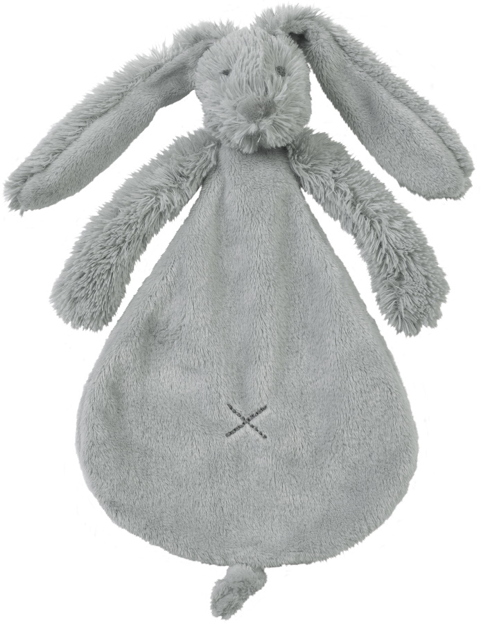 Jucarie moale Happy Horse - Iepuras Richie, gri deschis, 25 cm