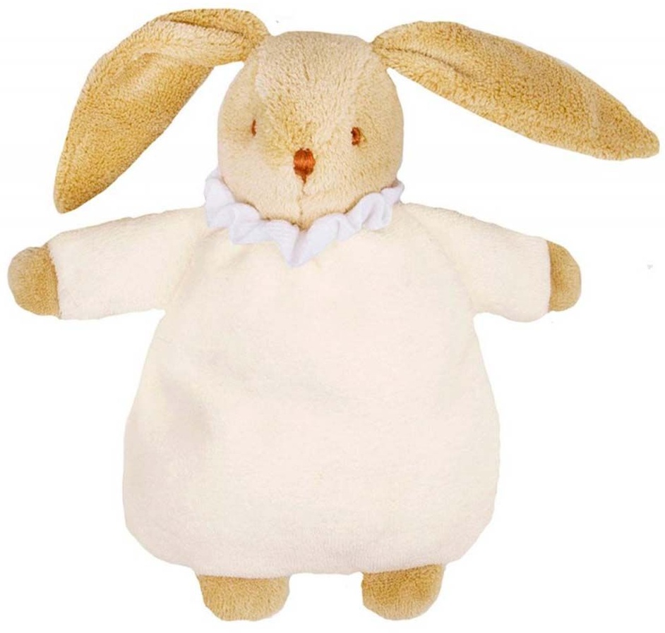 Jucarie moale Trousselier - Iepuras cu zornaitoare Fluffy, crem, 20 cm