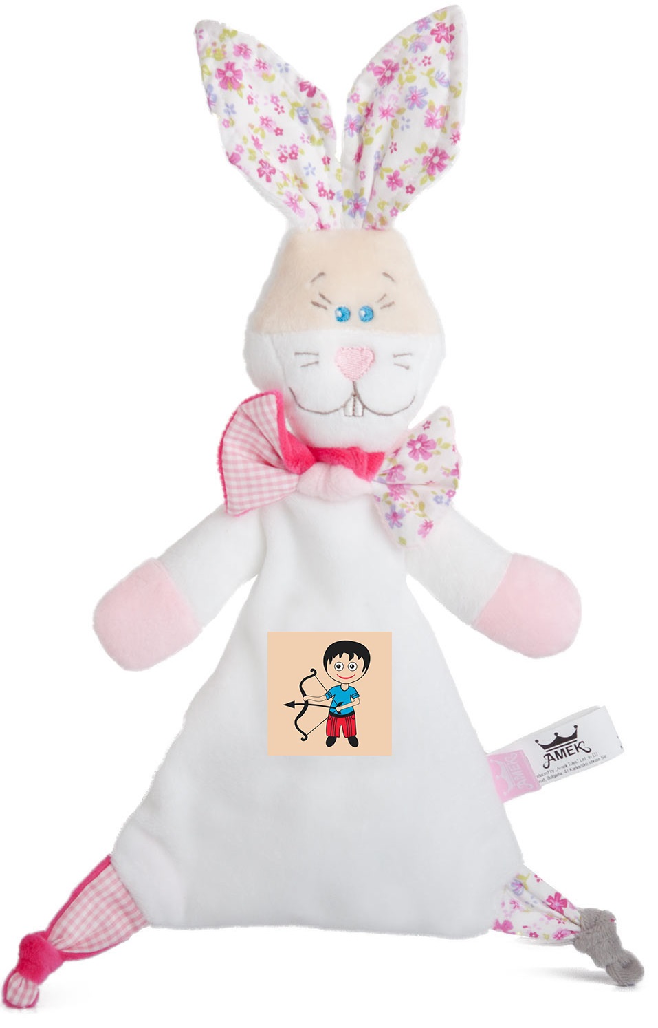 Jucarie moale Amek Toys - Iepuras, Sagetator, pentru fetite