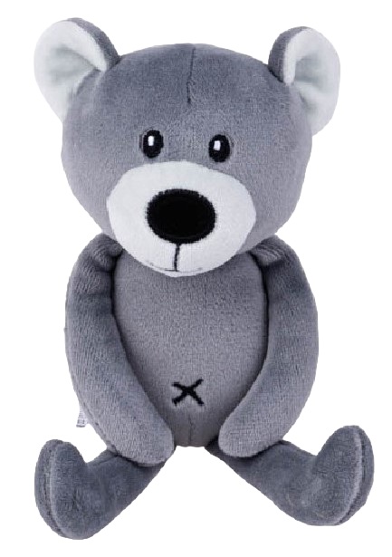Jucărie moale de îmbrățișat Bali Bazoo - Teddy Bear, 20 cm,gri închis